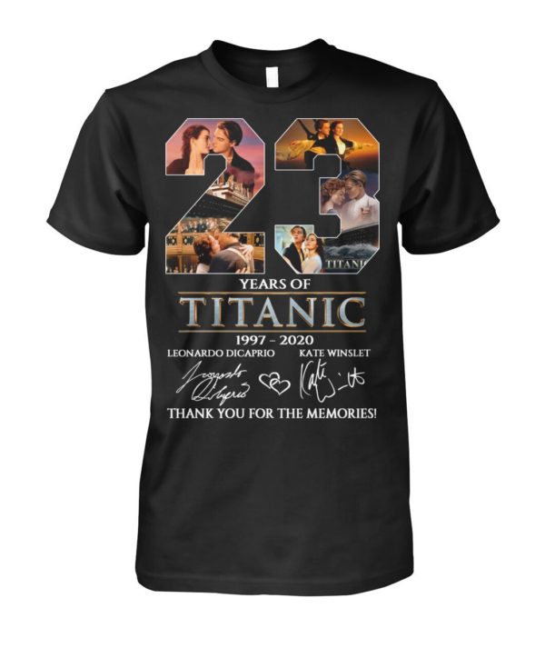 23 Years Of Titanic 1997 2020 Thank You For The Memories Shirt Apparel