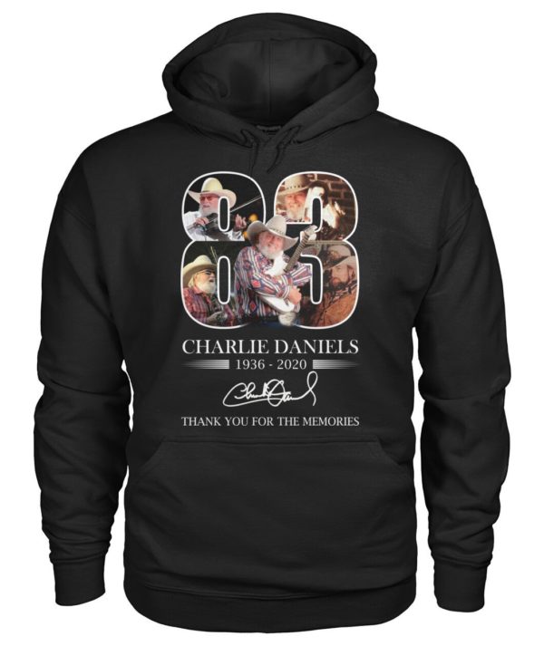 Charlie Daniels 83 Years 1936 2020 Thank You For The Memories Shirt Apparel