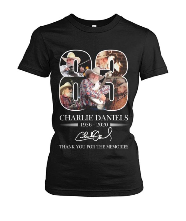 Charlie Daniels 83 Years 1936 2020 Thank You For The Memories Shirt Apparel