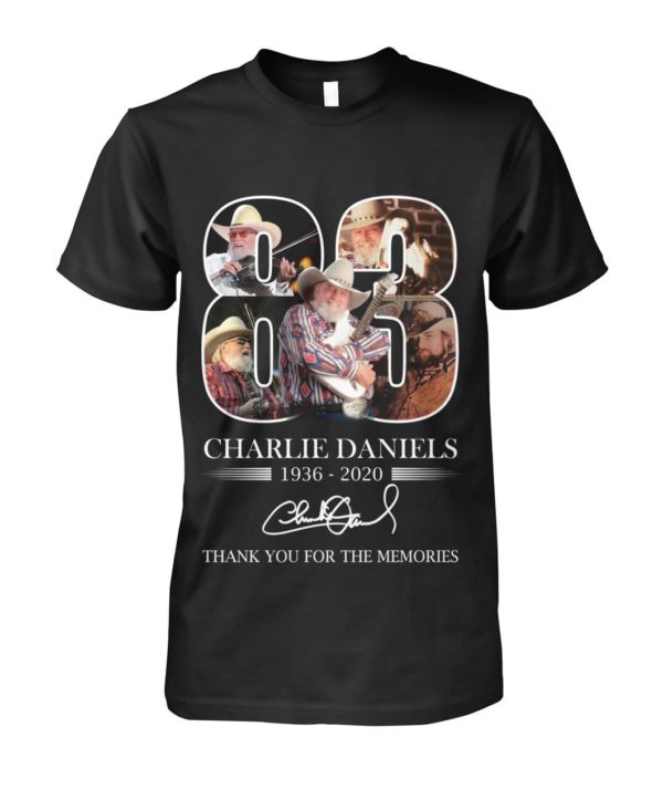 Charlie Daniels 83 Years 1936 2020 Thank You For The Memories Shirt Apparel