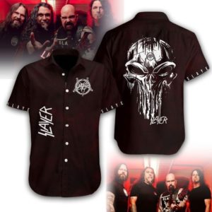 Slayer Hawaiian Skull Shirt Apparel