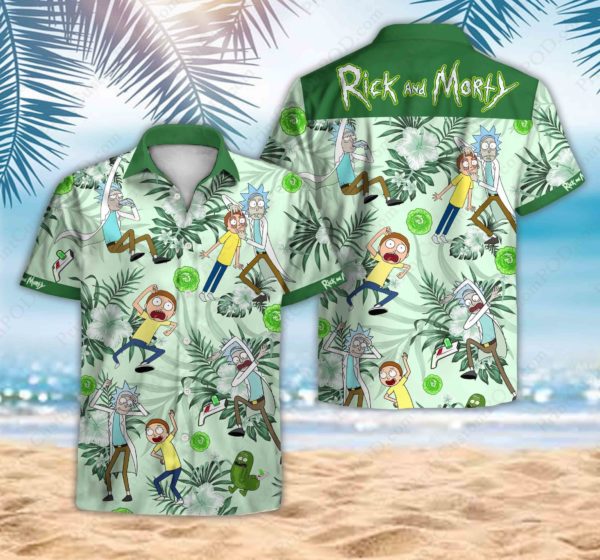 Rick and Morty Hawaiian Shirt Apparel