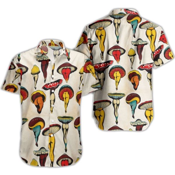 Sexy Mushrooms Boby 3D All Over Shirt | Button shirt Jisubin Apparel