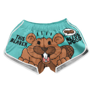 This Beaver Needs Wood Women Beach Shorts Apparel