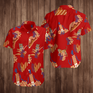 Tiger Hawaiian Button Shirt Apparel