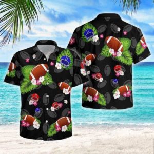 Football Summer Tropical Hawaiian Shirts Apparel