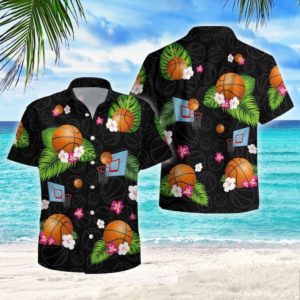 Basketball Summer Tropical Hawaiian Shirts Jisubin Apparel