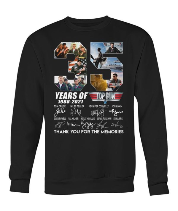 35 Years Of Top Gun Signature 1986 2021 Shirt Apparel