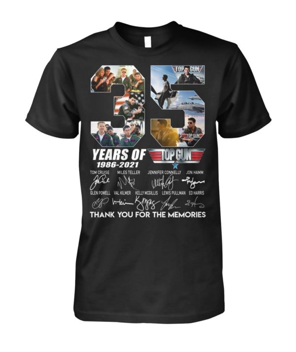 35 Years Of Top Gun Signature 1986 2021 Shirt Apparel