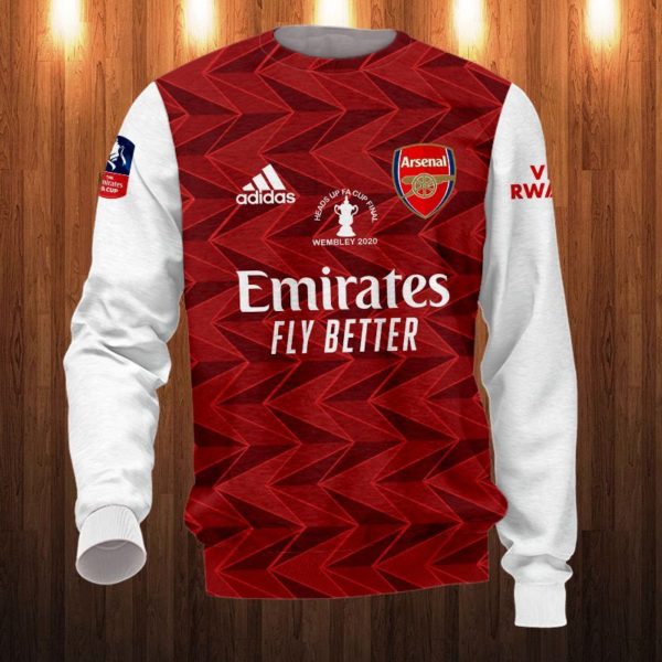 Arsenal Champion FA Cup 3D Print Full Shirt Apparel