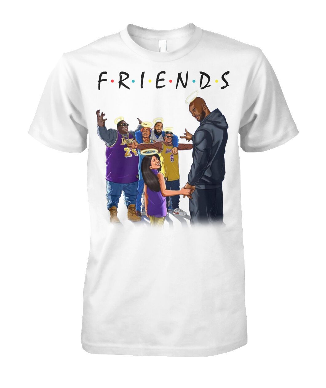 Kobe Bryant & Daughter with FRIENDS Shirt Apparel Kobe Bryant & Daughter with FRIENDS Shirt Apparel