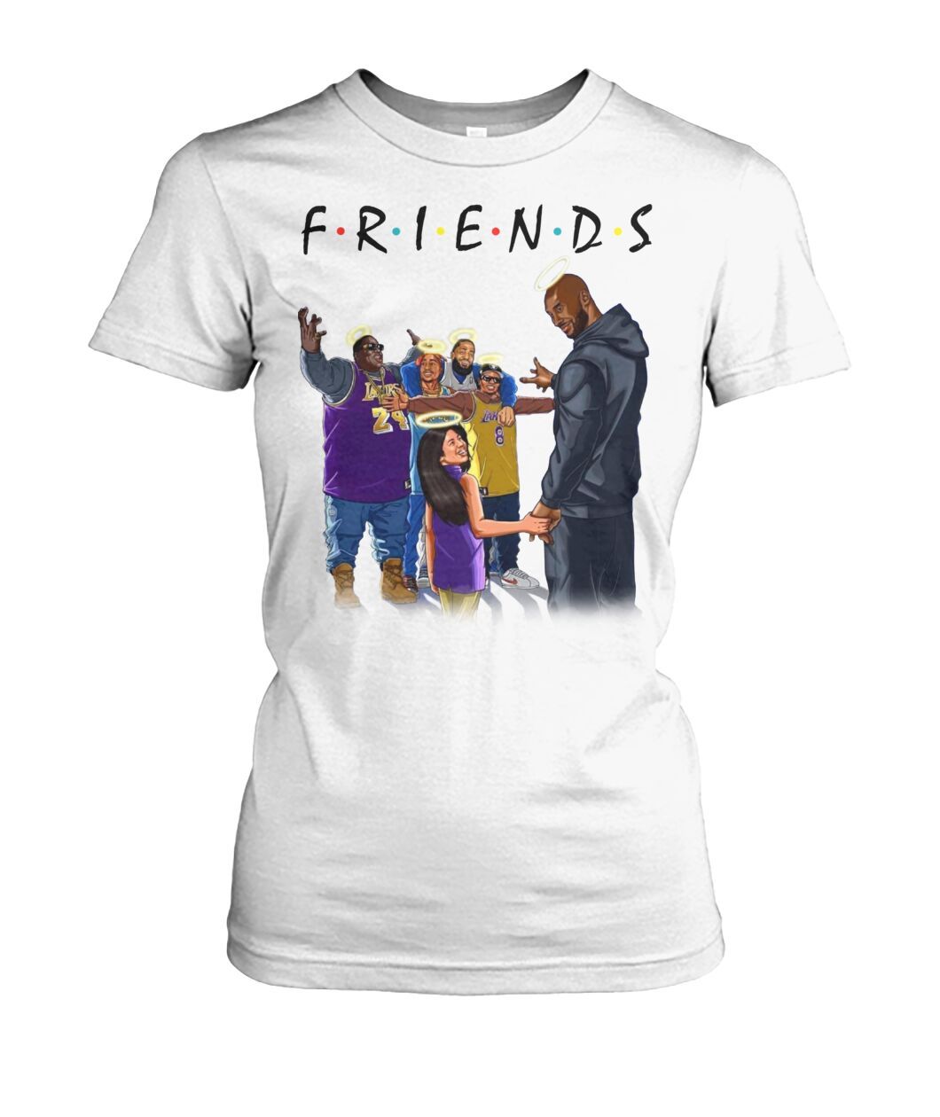Kobe Bryant & Daughter with FRIENDS Shirt Apparel Kobe Bryant & Daughter with FRIENDS Shirt Apparel