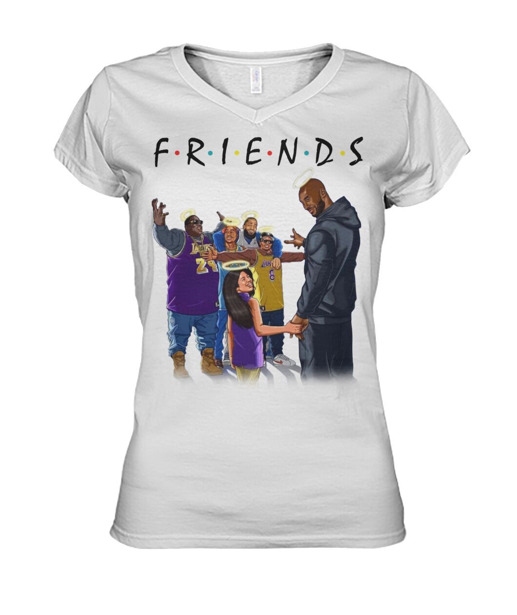 Kobe Bryant & Daughter with FRIENDS Shirt Apparel Kobe Bryant & Daughter with FRIENDS Shirt Apparel