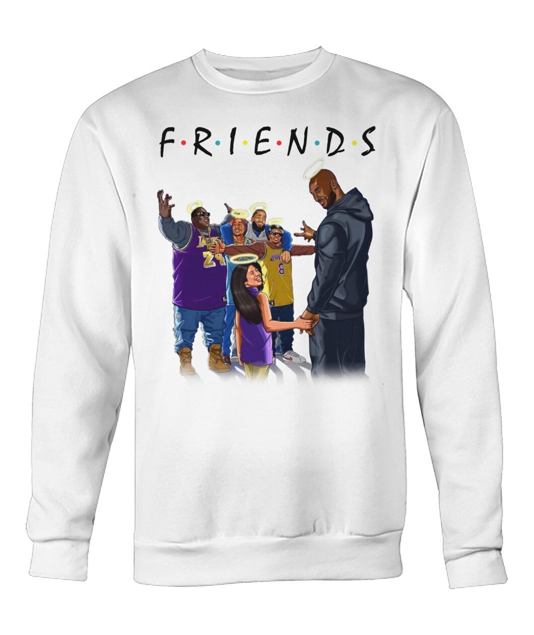 Kobe Bryant & Daughter with FRIENDS Shirt Apparel Kobe Bryant & Daughter with FRIENDS Shirt Apparel