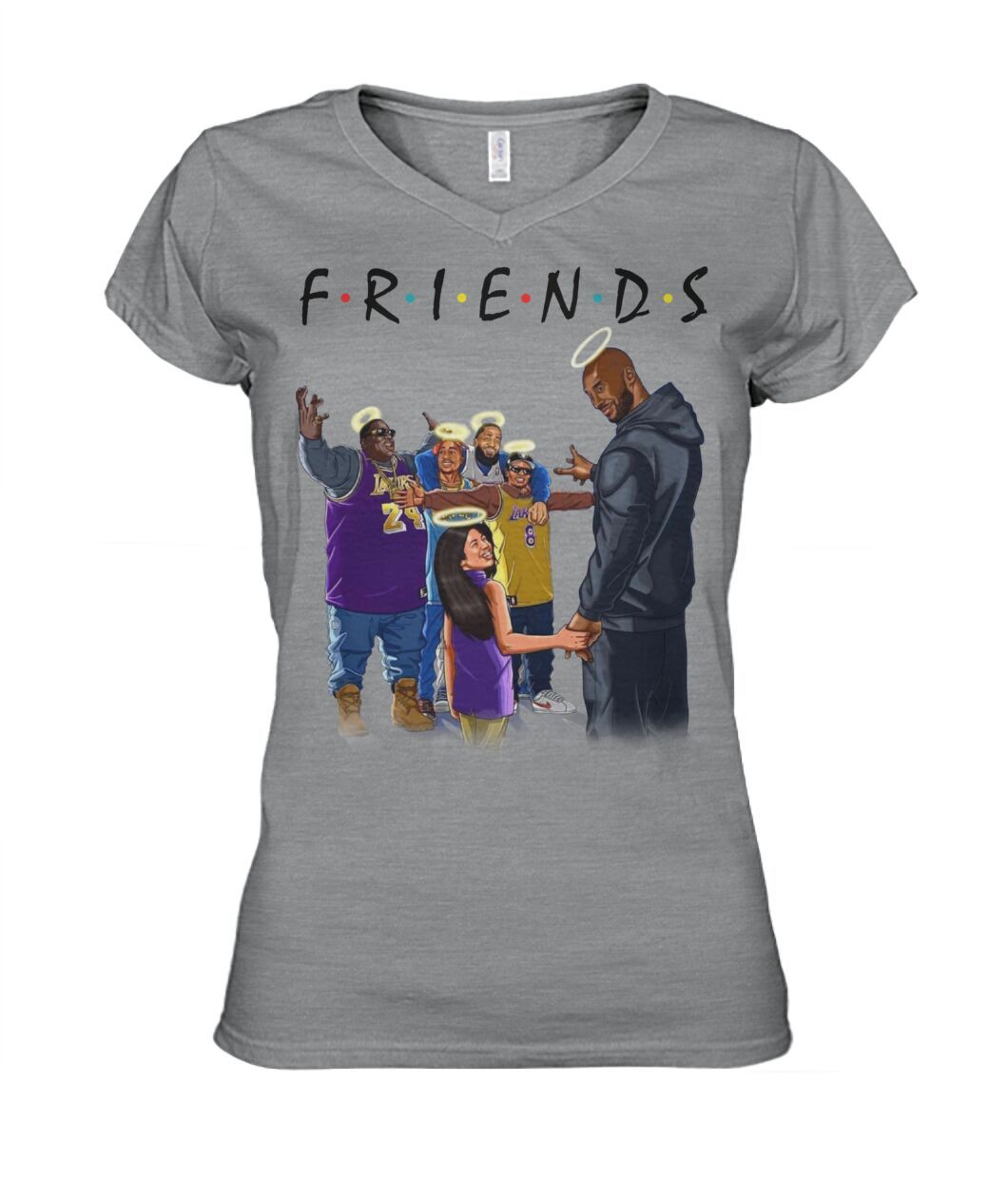 Kobe Bryant & Daughter with FRIENDS Shirt Apparel Kobe Bryant & Daughter with FRIENDS Shirt Apparel