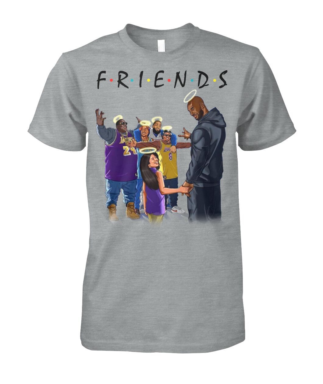 Kobe Bryant & Daughter with FRIENDS Shirt Apparel Kobe Bryant & Daughter with FRIENDS Shirt Apparel