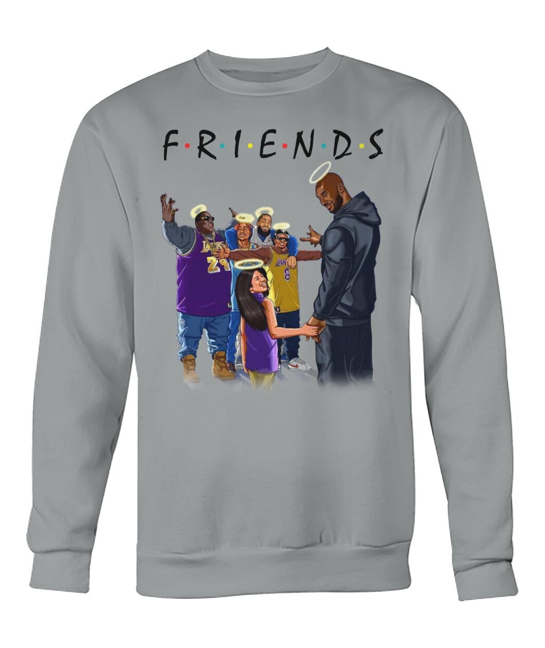Kobe Bryant & Daughter with FRIENDS Shirt Apparel Kobe Bryant & Daughter with FRIENDS Shirt Apparel