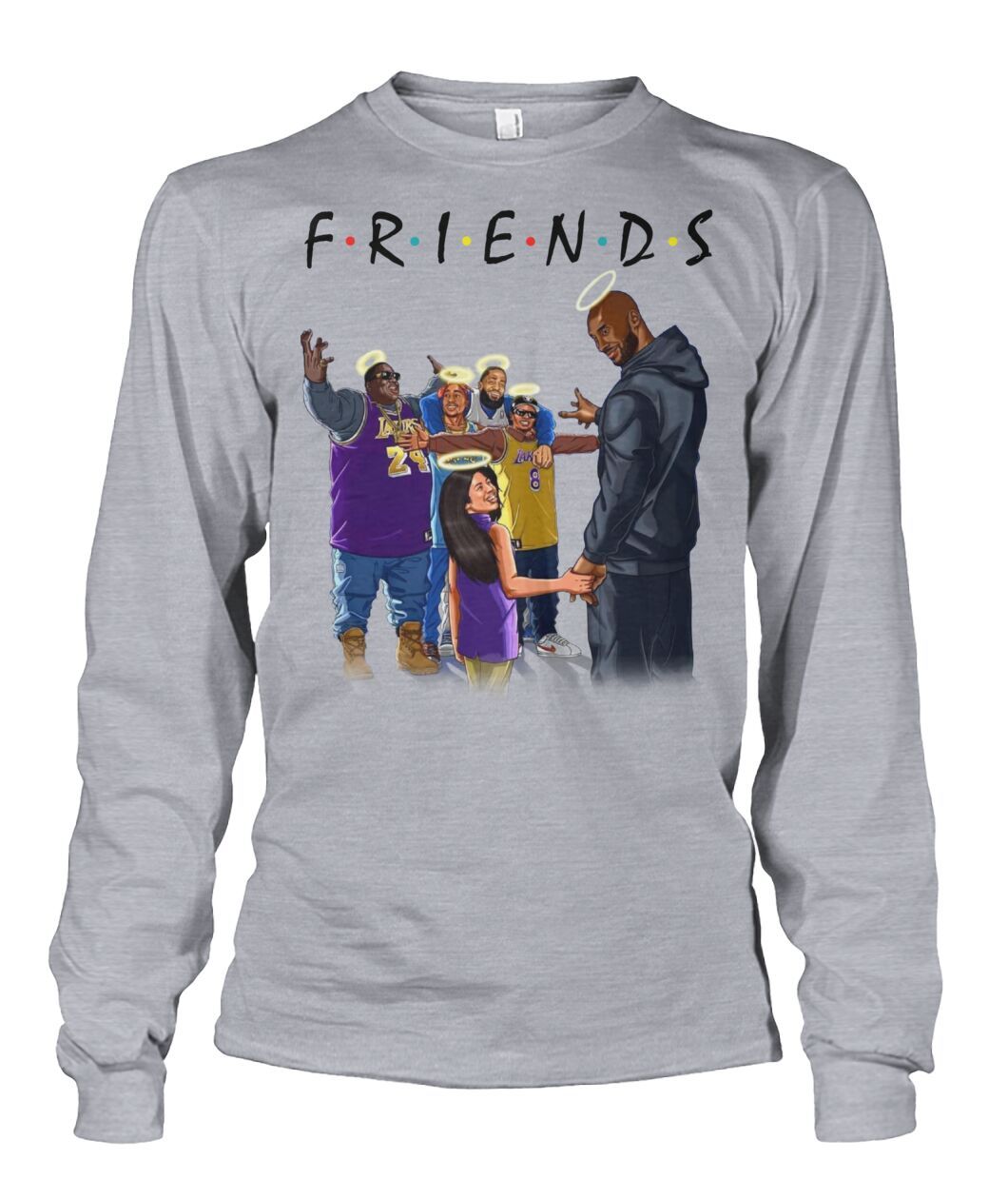Kobe Bryant & Daughter with FRIENDS Shirt Apparel Kobe Bryant & Daughter with FRIENDS Shirt Apparel