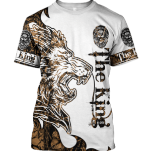 The King Lion Tattoo 3D All Over Print T Shirt Apparel