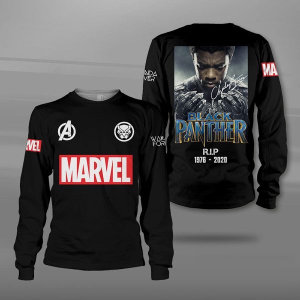 Marvel Black Panther R.I.P1976 2020 3D All Over Print T Shirt Apparel