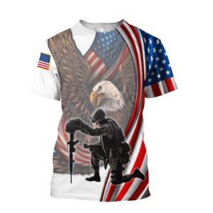 Stand For The Flag Kneel For The Fallen 3D All Over Print Shirt Apparel