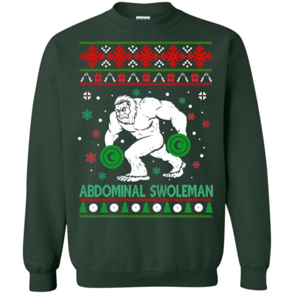Abdominal Swoleman Christmas sweater Apparel