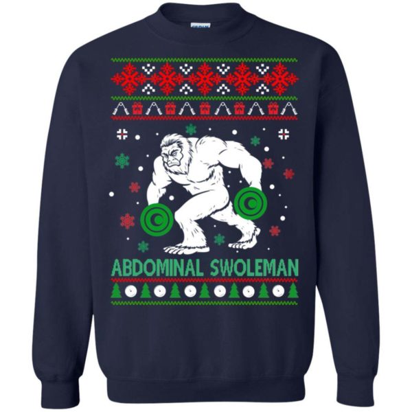 Abdominal Swoleman Christmas sweater Apparel