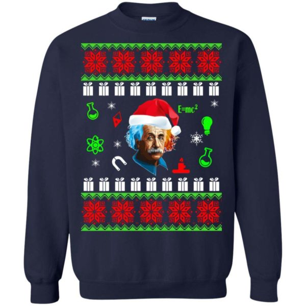 Albert Einstein Ugly Christmas Sweater Apparel