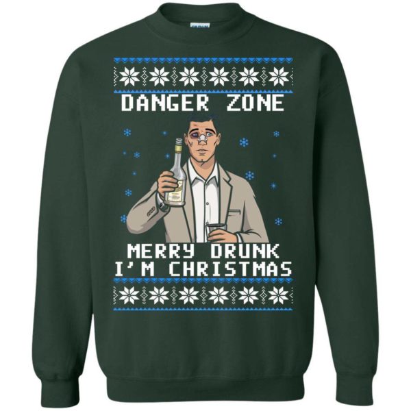 Archer Danger Zone Merry Drunk I’m Christmas sweater Apparel