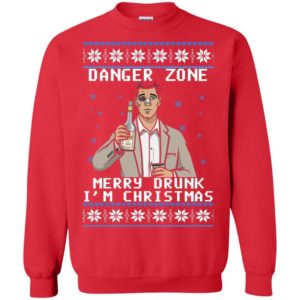 Archer Danger Zone Merry Drunk I’m Christmas sweater Apparel