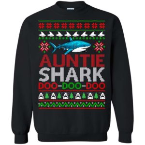 Auntie shark Doo Doo Doo Christmas sweater Apparel