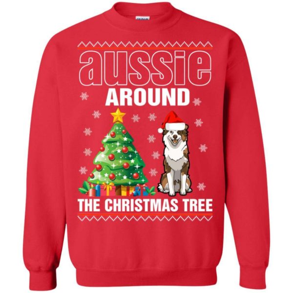 Aussie around the Christmas tree sweater Apparel