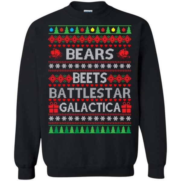 Bears beets battlestar galactica Christmas sweater Apparel