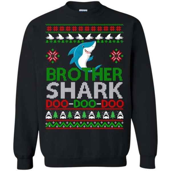 Brother shark Doo Doo Doo Christmas sweater Apparel