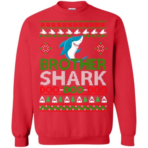 Brother shark Doo Doo Doo Christmas sweater Apparel