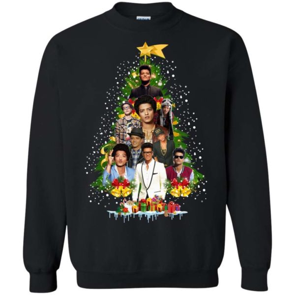 Bruno Mars Christmas tree sweater Apparel