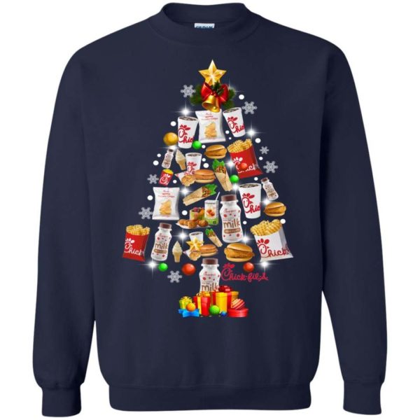 Chick fil A Christmas tree sweater Apparel