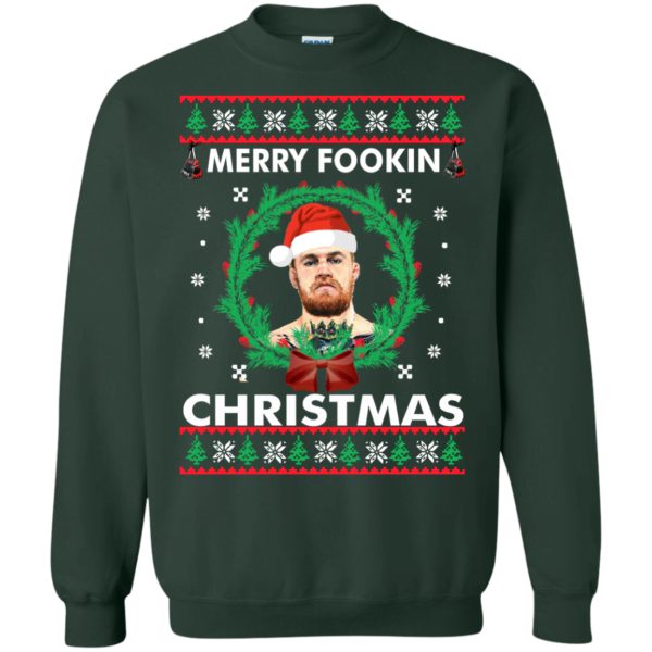 Conor mcgregor merry fooking christmas sweater, T Shirt Apparel