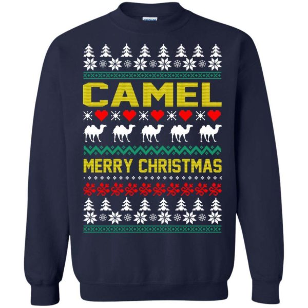 Camel Merry Christmas Sweater Apparel