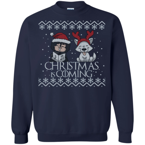 Christmas is coming with Jon Snow funny ugly sweater Apparel