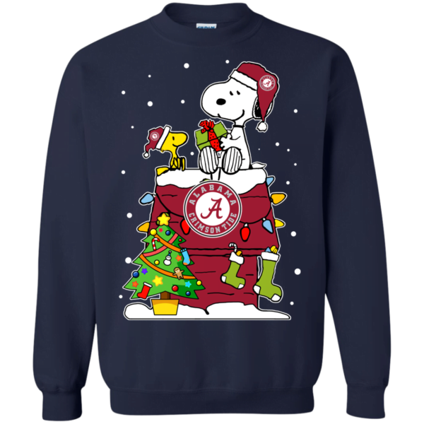 Alabama Crimson Tide Ugly Christmas Sweaters Snoopy Woodstock sweater Apparel