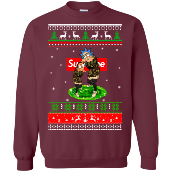 Christmas: Rick And Morty Supreme Sweater Apparel