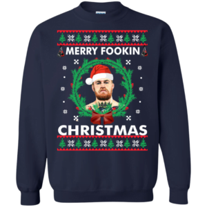 Conor mcgregor merry fooking christmas sweater, T Shirt Apparel