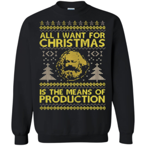 All I want for Christmas is the means of production ugly sweater Apparel