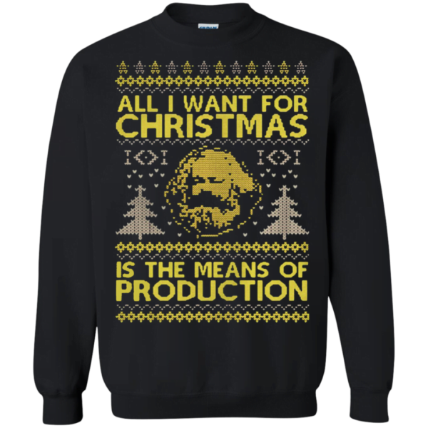 All I want for Christmas is the means of production ugly sweater Apparel