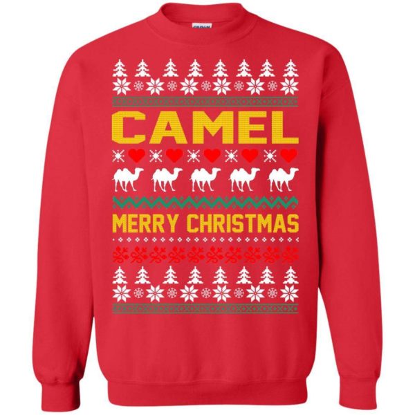 Camel Merry Christmas Sweater Apparel