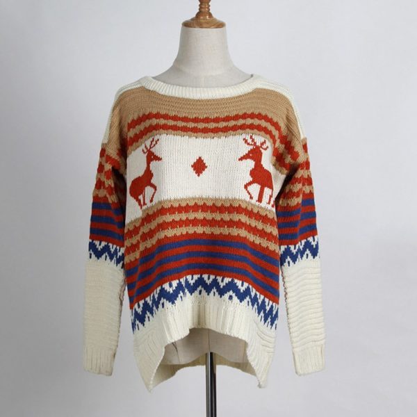 Snowman Deer Sweaters New Santa Claus Apparel