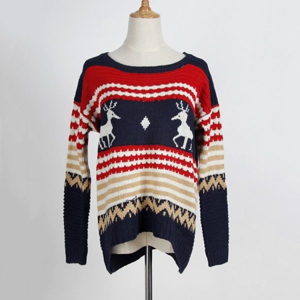 Snowman Deer Sweaters New Santa Claus Apparel