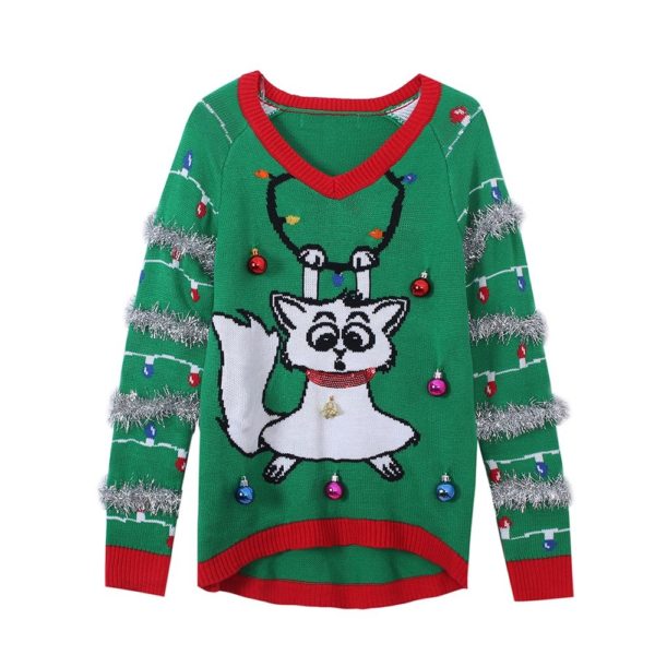 Snowman Deer Sweaters New Santa Claus Apparel