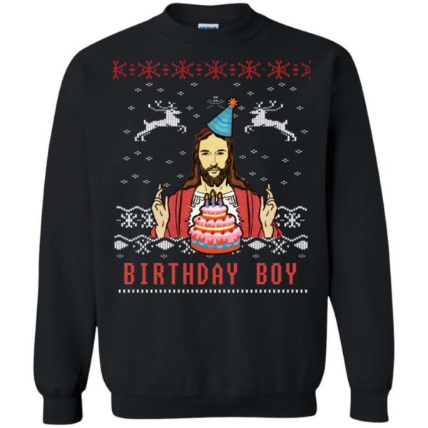 Birthday Boy Jesus Ugly Christmas Sweater Apparel